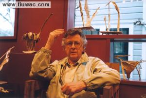 FIUWAC Side Illustration 379-2003 Richard Stout at his studio, Houston 2003,  Photo Waldo Bien 